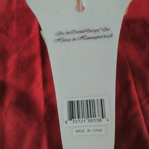 Ibis & Orchid Wall Vase “Hibiscus & Hummingbird“ - Picture 4 of 7